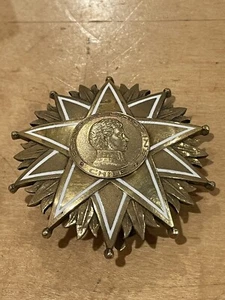 CHILE.REPÚBLICA,MIL.ORDEN DE BERNARDO O’HIGGINS,ESTRELLA,68mm.PLATA DORADA,ESMALTE - Imagen 1 de 7