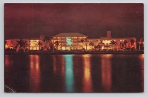 Postkarte Lago Mar Hotel bei Nacht Fort Lauderdale Florida - Bild 1 von 2