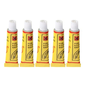 5Pcs Bike Bicycle Tire Inner Tube Patches Glue Rubber Puncture Repair Tools f - Picture 1 of 1