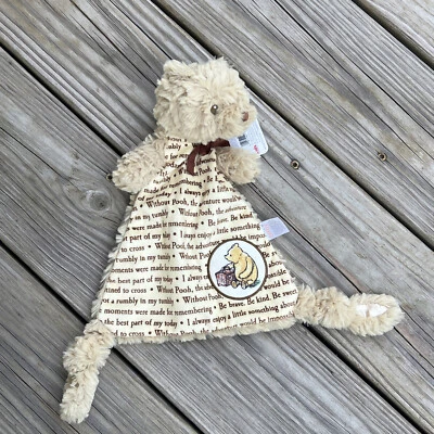 Плюшевое защитное одеяло с надписью Disney Baby Classic Winnie The Pooh Lovey Bear - Изображение 1 из 4