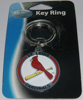 St. Louis Cardinals 3-D Metal Key Chain MLB Licensed Baseball (Round) - Image 1 of 3