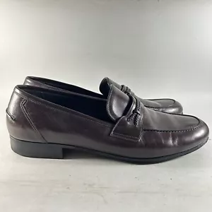 Pacco Amazonas Herren Leder Penny Halbschuhe Handgefertigte Schuhe Braun Größe 9 - Bild 1 von 8