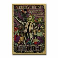 H087 Hot Beetlejuice Classic Horror Movie Vintage Film Silk Art Poster Decor