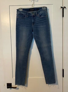 Lucky Brand Jeans Women's Size 4/27 Blue Stella Skinny Faded Stretch Raw Hem EUC - Picture 1 of 4