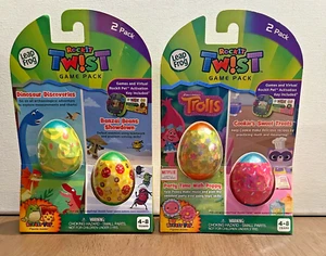 NEW LeapFrog Rockit Twist Game Pack (x2) - Dinosaur, Banzai, Trolls, Cookies - Picture 1 of 5