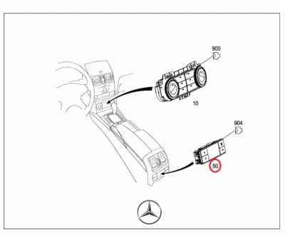 Original Mercedes-Benz A2048308085 Air Rear C-Class W204 S204 New - Image 1 of 4