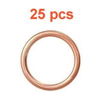 5 NEW OIL DRAIN PLUG COPPER CRUSHABLE GASKETS 14mm ID 69-01 