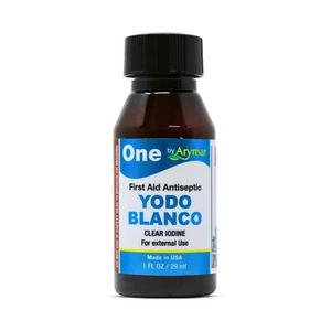 One Yodo Blanco Decolorized Iodine - Antiseptic for Minor Cuts & Wounds - 1 Fl - Picture 1 of 8