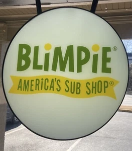 Blimpie LED Sign Round - Picture 1 of 2