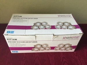 Knightsbridge IP65 230V 10 x 0,2W LED KIT - 6000K WEISS Terrassendielen oder Sockel - Bild 1 von 11