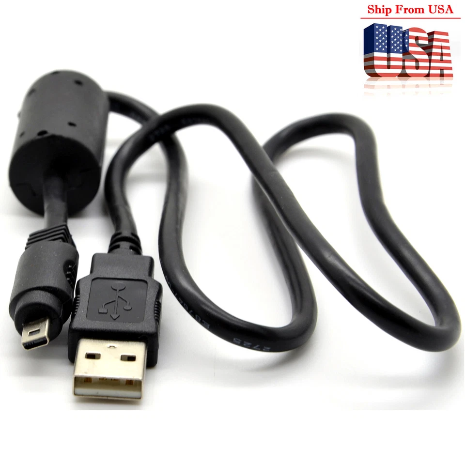 Data USB Cable Cord Lead For Vivitar ViviCam 3000 4345 4385 5385 5386 6300 8300 - Image 1 of 4