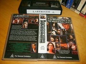 LABYRINTH - 1986 Classic David Bowie / Jim Henson Vhs Issue - Fantasy Adventure! - Picture 1 of 1