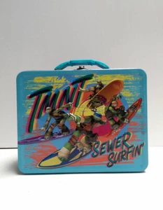 Adolescente Mutante Tortugas Ninja Metal Lata Lunch Box Niños Llevan Todas las Cajas de Regalo Bolsa - Imagen 1 de 8