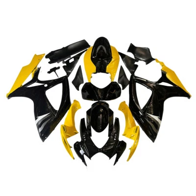 Yellow Black Fairing Kit For Suzuki GSXR600 GSXR750 2006 2007 Injection Bodywork - Image 1 of 4