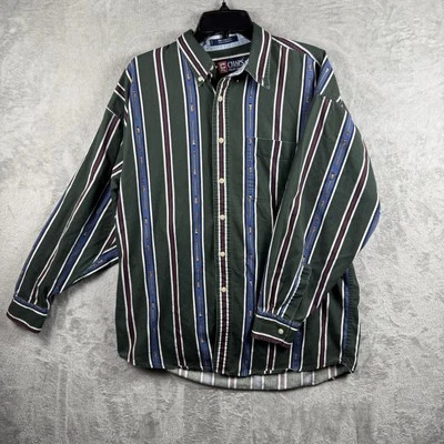 Vintage Ralph Lauren Chaps Men’s Large  Shirt Striped Oars Nautical 90’s Preppy - Image 1 of 4