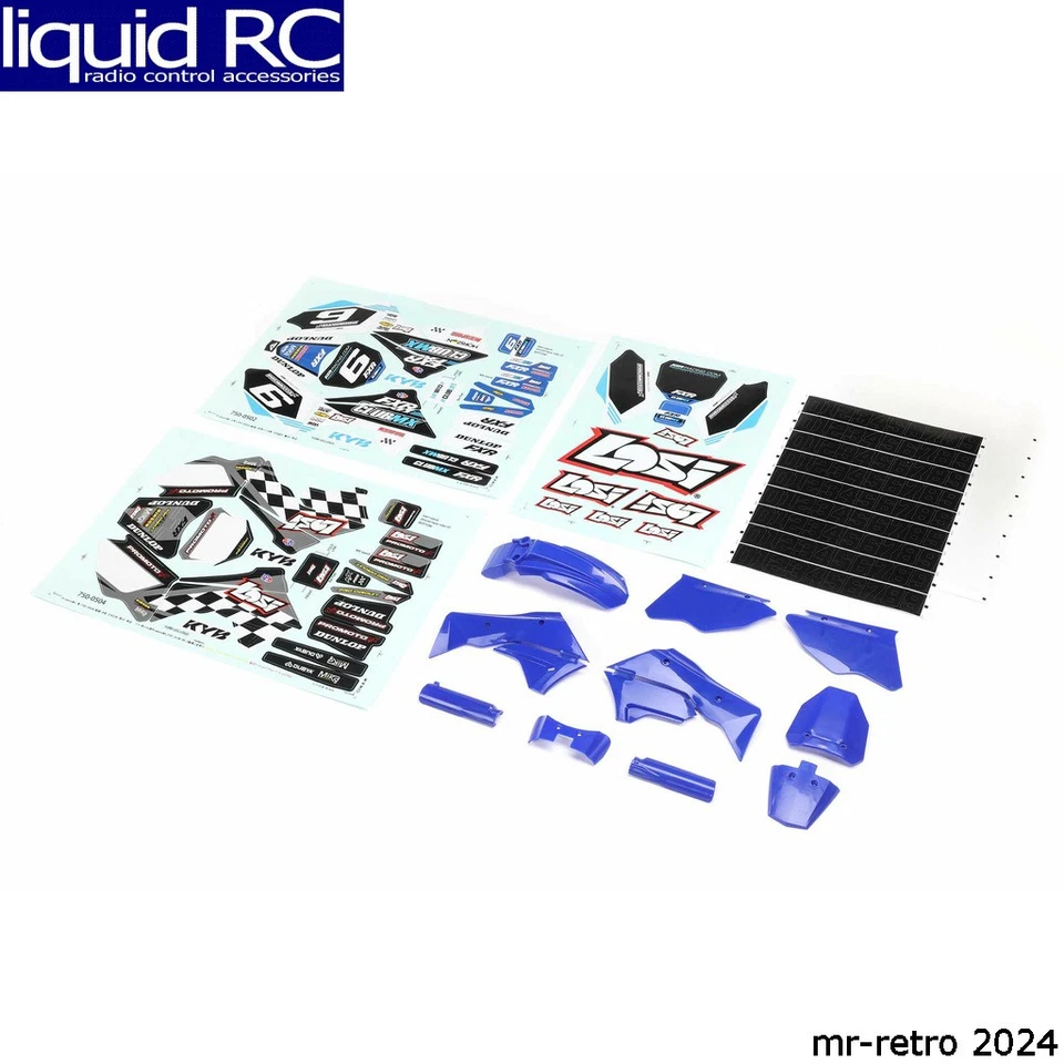 Losi 260001 Blue Plastics w/Wraps: PM-MX/SM - Image 1 of 1