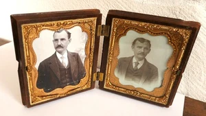Miniaturrahmen Foto Rahmen Klappbar Bakelit für die Reise Jugendstil Weinreben - Bild 1 von 9