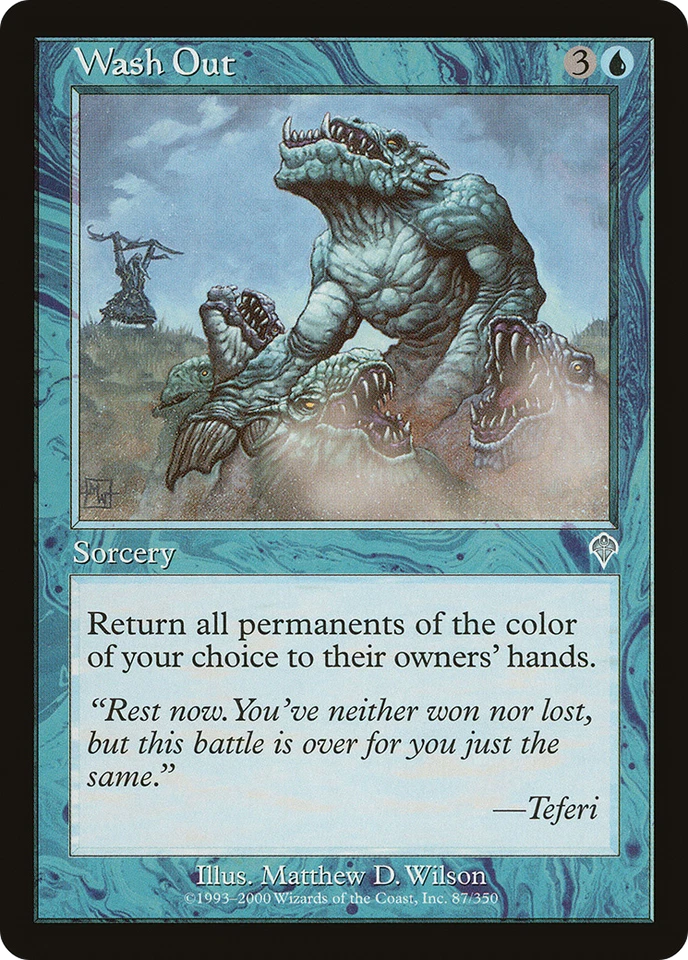 Wash Out #87 (Foil) (Damaged) Invasion INV Magic MTG - Image 1 of 1