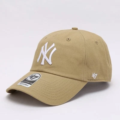 New York Yankees '47 Gorra de Limpieza Caqui y Blanco, Gorra de Béisbol Ajustable MLB Foto 1 de 3