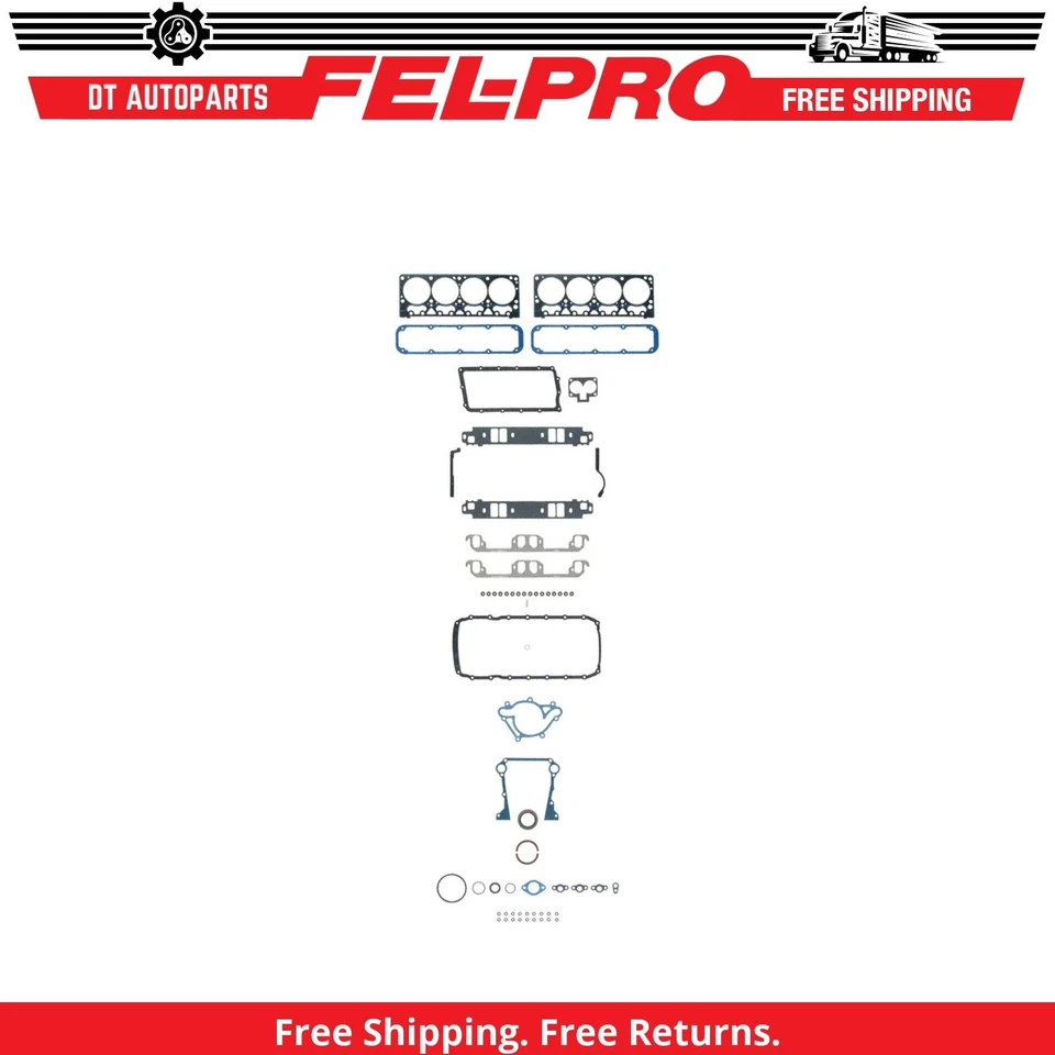 For 1998-2002 Dodge Ram 3500 5.9L V8 Engine Gasket Set Fel-Pro 1999 2000 2001 - Image 1 of 1