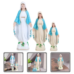 Elegante Jungfrau Maria Statue für Heimdekoration Harz Basteln Geschenk - Bild 1 von 12