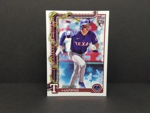 2025 Topps Holiday #H166 Dustin Harris, Texas Rangers (RC) - Base Rookie Card - Picture 1 of 2