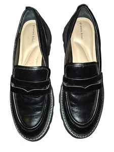 Gianni Bini Damenschuhe Größe 10M schwarz bequem mit Stollen Plateau Penny-Loafer - Bild 1 von 5