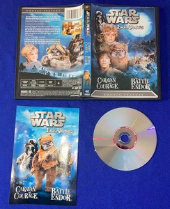 OOP Star Wars Ewok Adventures Double Feature DVD Caravan Courage/Battle of Endor - Imagen 1 de 1