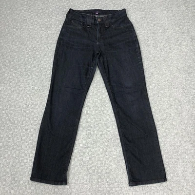NYDJ Jeans Womens 2P Petite Dark Wash Straight Leg Made in USA Stretch Casual - Image 1 of 4