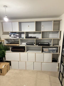 Tylko Bespoke Wall Storage Bookcase Furniture - Original Price £4,223 - Picture 1 of 6