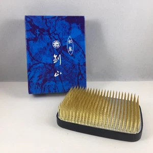 Japanese Ikebana Kenzan 4.25"L x 3"W Needle Rubber Gasket Pin Frog Made in Japan - Picture 1 of 6