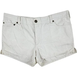 VTG Abercrombie & Fitch Womens Sz 6 White Short Chino Shorts Classic Fit Y2K 90s - Picture 1 of 10