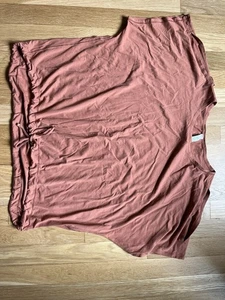 lululemon spiced chai renew the day short sleeve drawstring waist tie size 8 - Picture 1 of 13