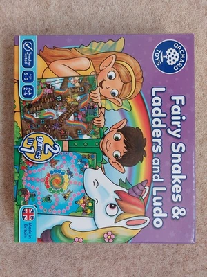 ORCHARD TOYS 'Fairy Snakes & Ladders'/'Ludo' **EXCELLENT CONDITION** - Image 1 of 2