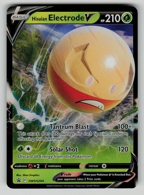 Hisuian Electrode V - SWSH294 Promo holo SWSH: Sword & Shield Promo Cards Near M - Image 1 of 2