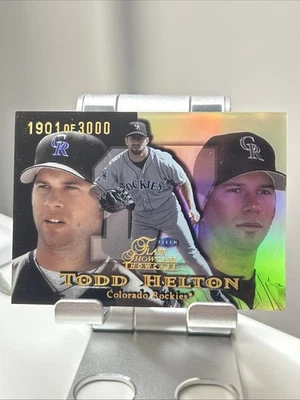1999 Flair Showcase Row 1 托德·赫尔顿科罗拉多落基山脉 #81 /3000 o127 — 第 1/2 张图片