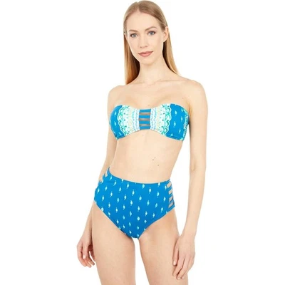 Top de bikini Lilly Pulitzer Bari Bandeau azul guacamayo talla 10 nuevo con etiquetas Foto 1 de 4