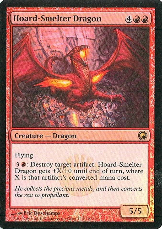MTG - Scars of Mirrodin - Hoard-Smelter Dragon - Foil - NM - Image 1 of 1