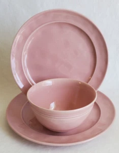 POTTERY BARN rosa CAMBRIA ROSE Speiseteller Müslischale Salatteller PORTUGAL - Bild 1 von 11