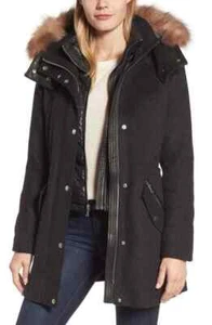 ANDREW MARC NEW YORK - Black Label Women's Luxurious 2 in one winter coat size 4 - Picture 1 of 7