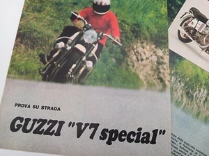 Clipping Ritaglio Articolo 1970 Guzzi V7 special prova su strada - Picture 1 of 3