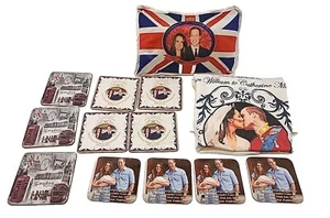 Rare- Prince William & Catherine Kate Middleton Collectables Pillow More - Lot - Picture 1 of 23