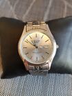 AVIA Q & V Mens Wristwatch Watch Brushed Stainless Steel Silver 161302 Model