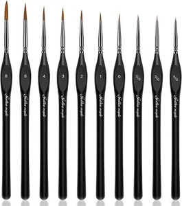 10 - Pcs Detail Paint Brushes Set for Fine Art & Modeling, 40K - Picture 1 of 6