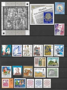 LOTE 6581 DE 20 SELLOS Y 2 SHEETS DE ESTONIA - Imagen 1 de 1