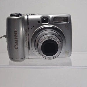 Canon PowerShot A580 8.0MP Digital Camera - Silver FOR PARTS - Picture 1 of 14