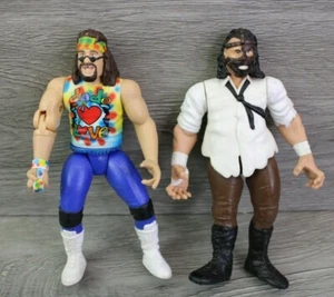1998 WWF WWE Lot of 2 Mankind & Dude Love Jakks Mick Foley Wrestling Action Figu - Bild 1 von 12