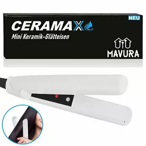 CERAMAX Mini Keramik Reise Glätteisen Lockenwickler Haarglätter Lockenstab - Bild 1 von 7