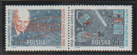 POLONIA 1986 SELLOS HALLEY'S COMET SC2714-5 MNH POL36 Foto 1 de 1