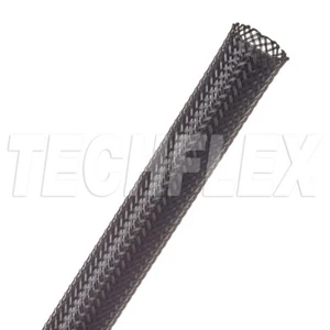 FLEXO PET 1/2" Manicotto cavo intrecciato espandibile 1/2 pollice nero TAGLIO A LUNGHEZZA - Foto 1 di 2